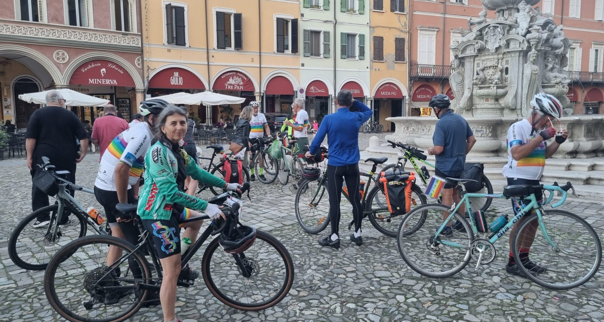 Tappa cesenate per i ciclisti di "Bicipace"