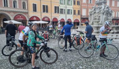 Tappa cesenate per i ciclisti di "Bicipace"