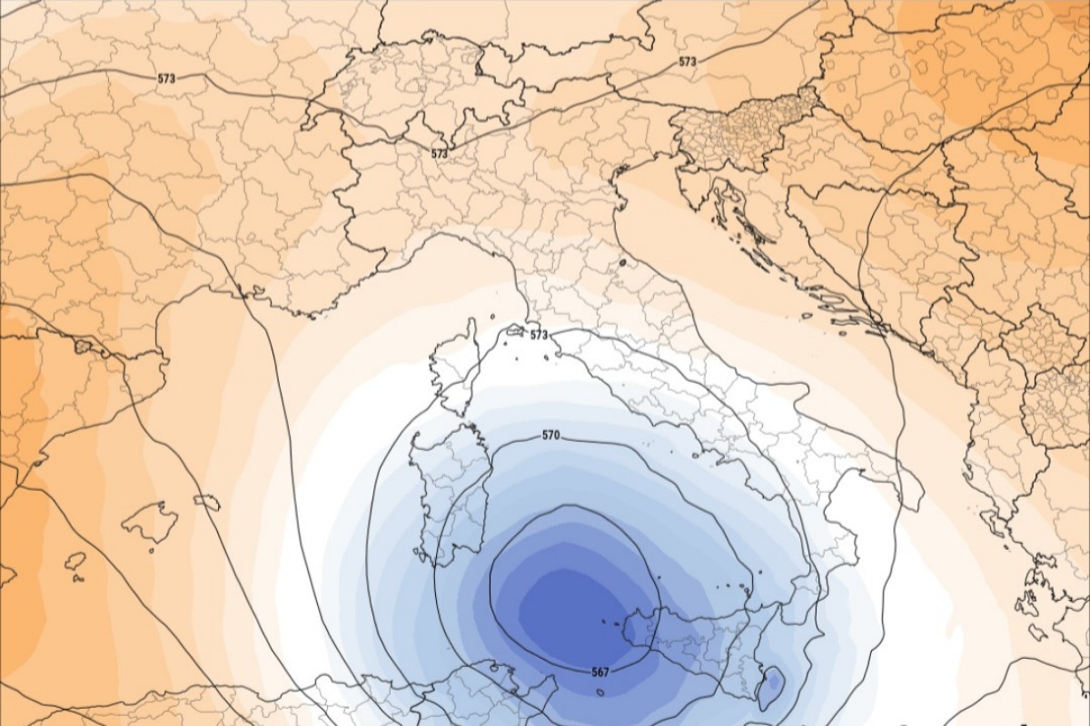 Ciclone nord-africano Sicilia