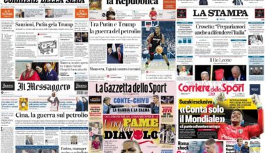 Le prime pagine dei quotidiani di oggi 24 ottobre: la rassegna stampa