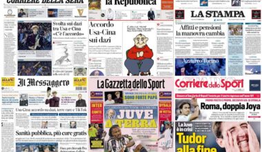 Le prime pagine dei quotidiani di oggi 27 ottobre: la rassegna stampa