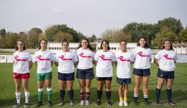 FIR E Gruppo FS insieme per la prevenzione oncologica: le capitane dei club di Serie A Elite Femminile posano per la campagna “FrecciaRosa”