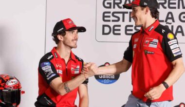 Bagnaia si espone su Marc Marquez
