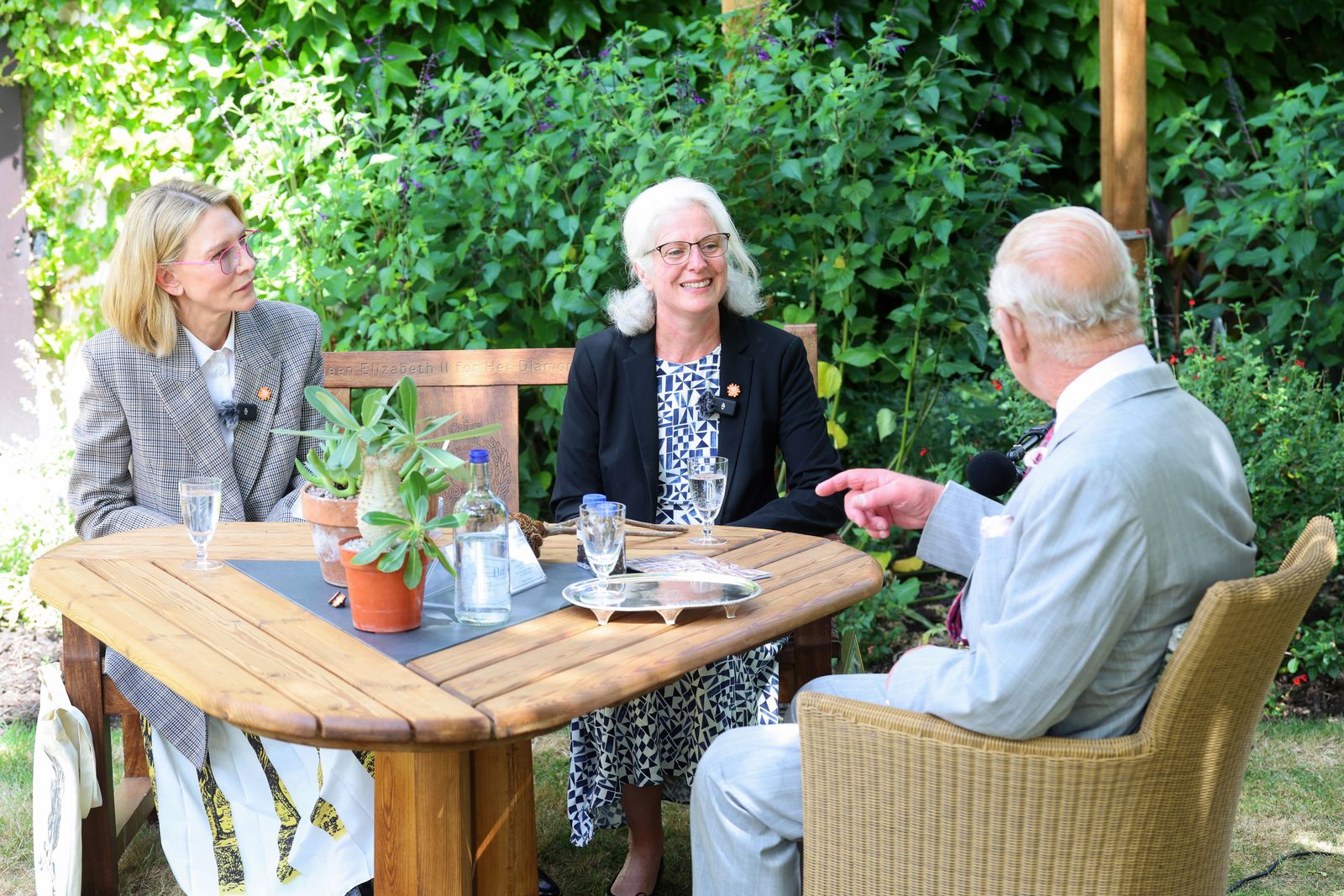 Cate Blanchett Elinor Breman e re Carlo III luglio 2025.