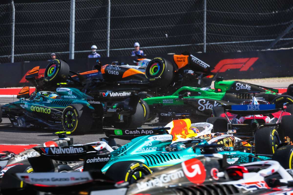 Incidente Austin Piastri Norris