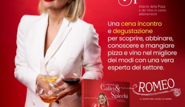 "Calici & Spicchi - Atlante della pizza e del vino" - Presentazione del libro di Antonella Amodio da Romeo Testaccio