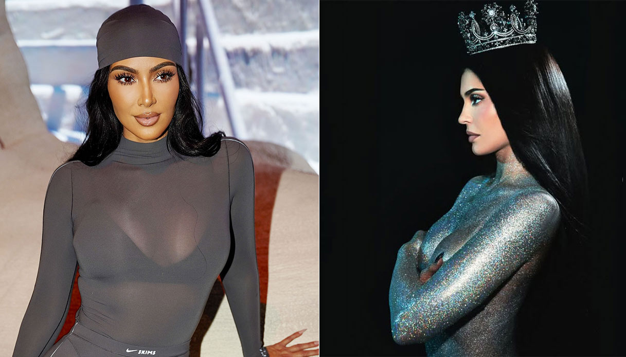 Kylie nuda e glitterata, Kim e gli slip pelosi. Strateghe del marketing