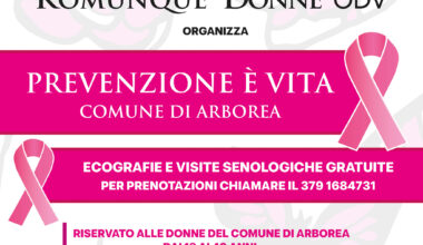 Salute femminile al centro: prevenzione gratuita l’11 ottobre ad Arborea