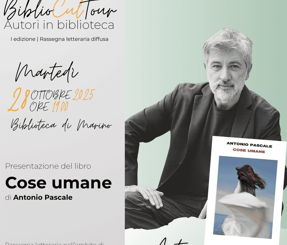 BiblioculTour, ultime due date per la rassegna con gli autori nelle biblioteche dei Castelli con Antonio Pascale e Romana Petri