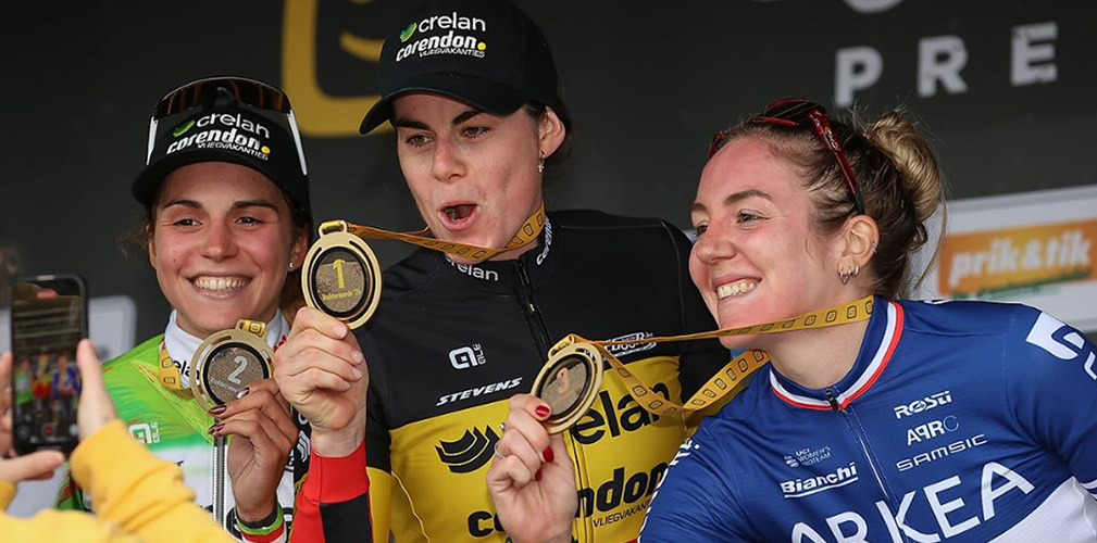 La friulana era già stata seconda nella tappa di Ruddenvoorde, dietro la Norbert Riberolle