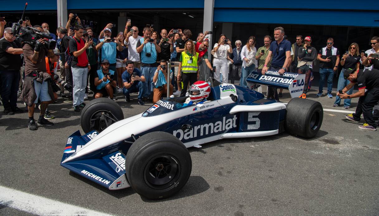 Il ritorno di Nelson Piquet, di nuovo al volante della leggendaria Brabham BMW