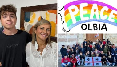Marcia Perugia-Assisi, un 15enne di Santa Maria Coghinas disegna il logo delle magliette della pace