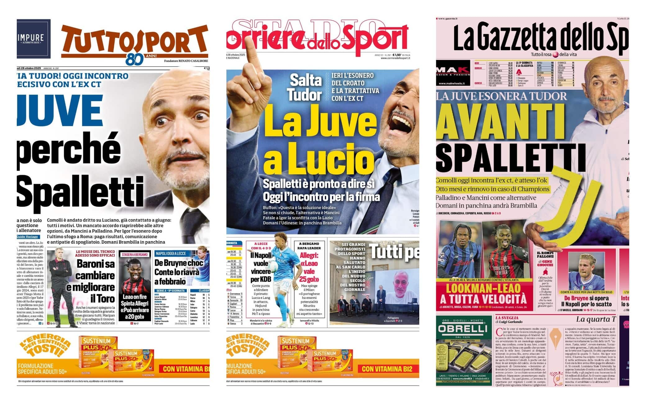 rassegna stampa spalletti-Juve