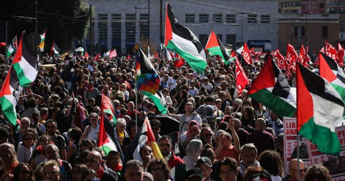 Manifestazione nazionale Pro Palestina a Roma: partito il corteo - Il Fatto Quotidiano
