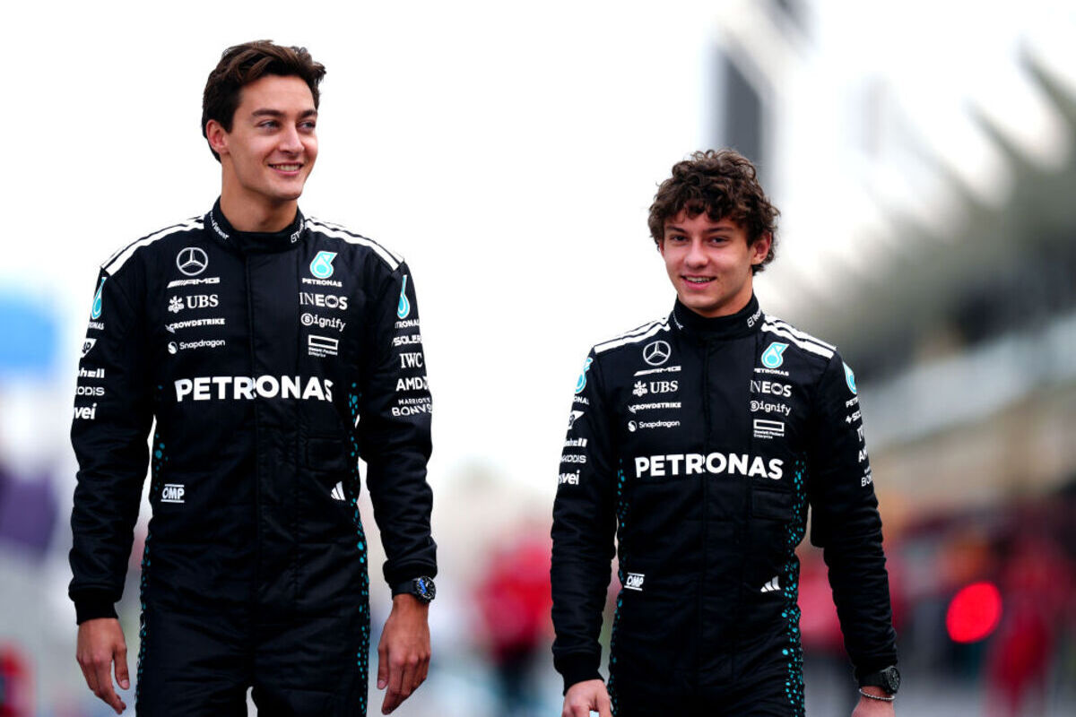 George Russell e Andrea Kimi Antonelli nei test in Bahrain