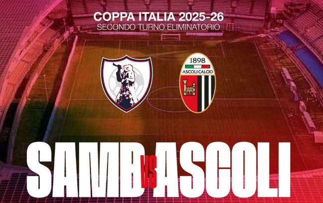 LIVE Samb-Ascoli 1-0. Sbaffo dal dischetto sblocca la partita