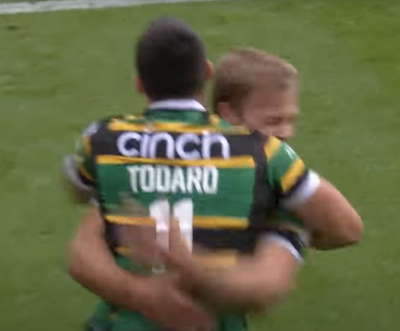 Prem Rugby: Edoardo Todaro Player of the Match nel derby Saints-Tigers