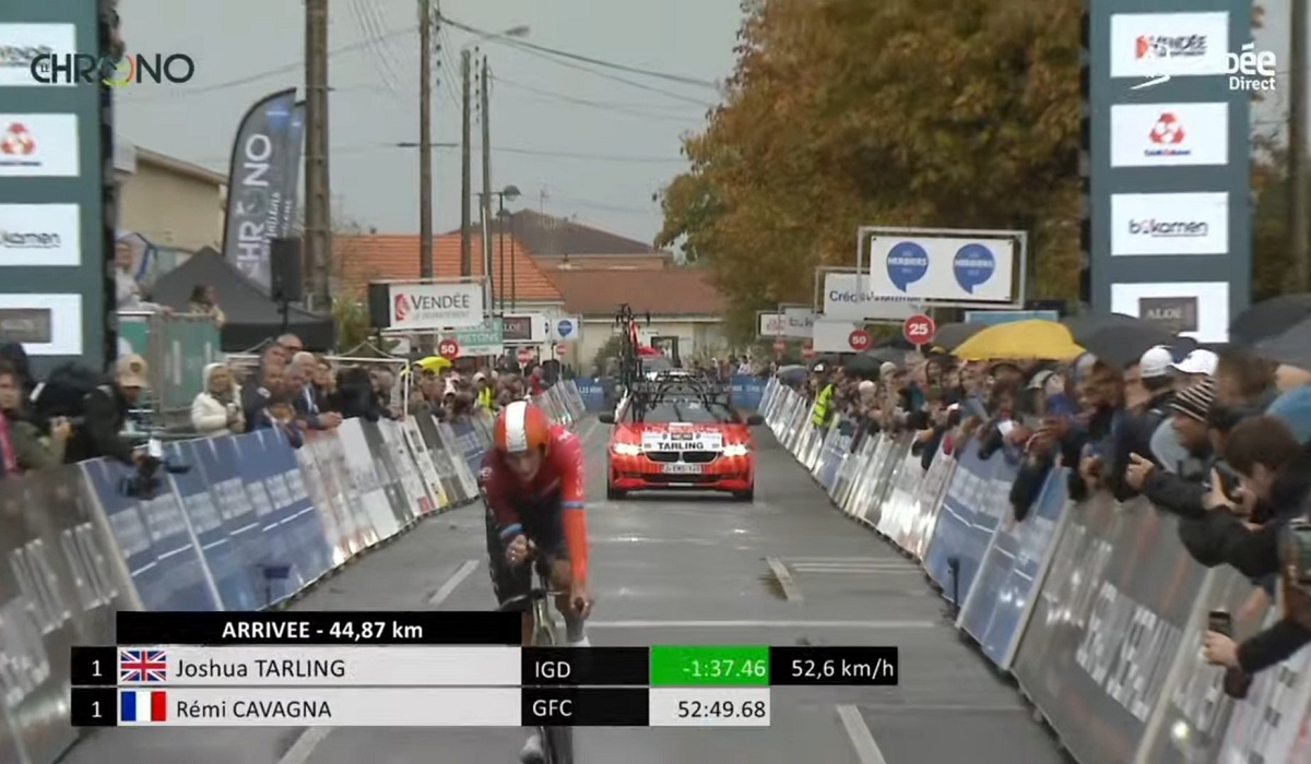 Crono delle Nazioni 2025, Joshua Tarling domina la prova di Les Herbiers