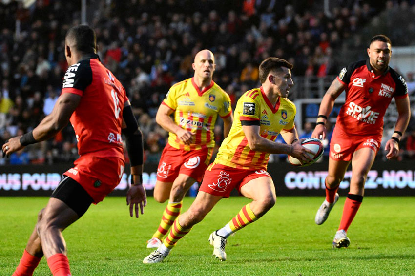 Tommaso Allan, Perpignan - ph. AFP