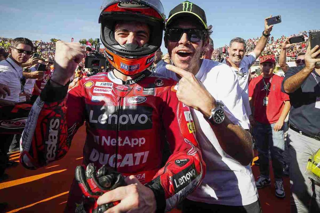Valentino Rossi e Pecco Bagnaia