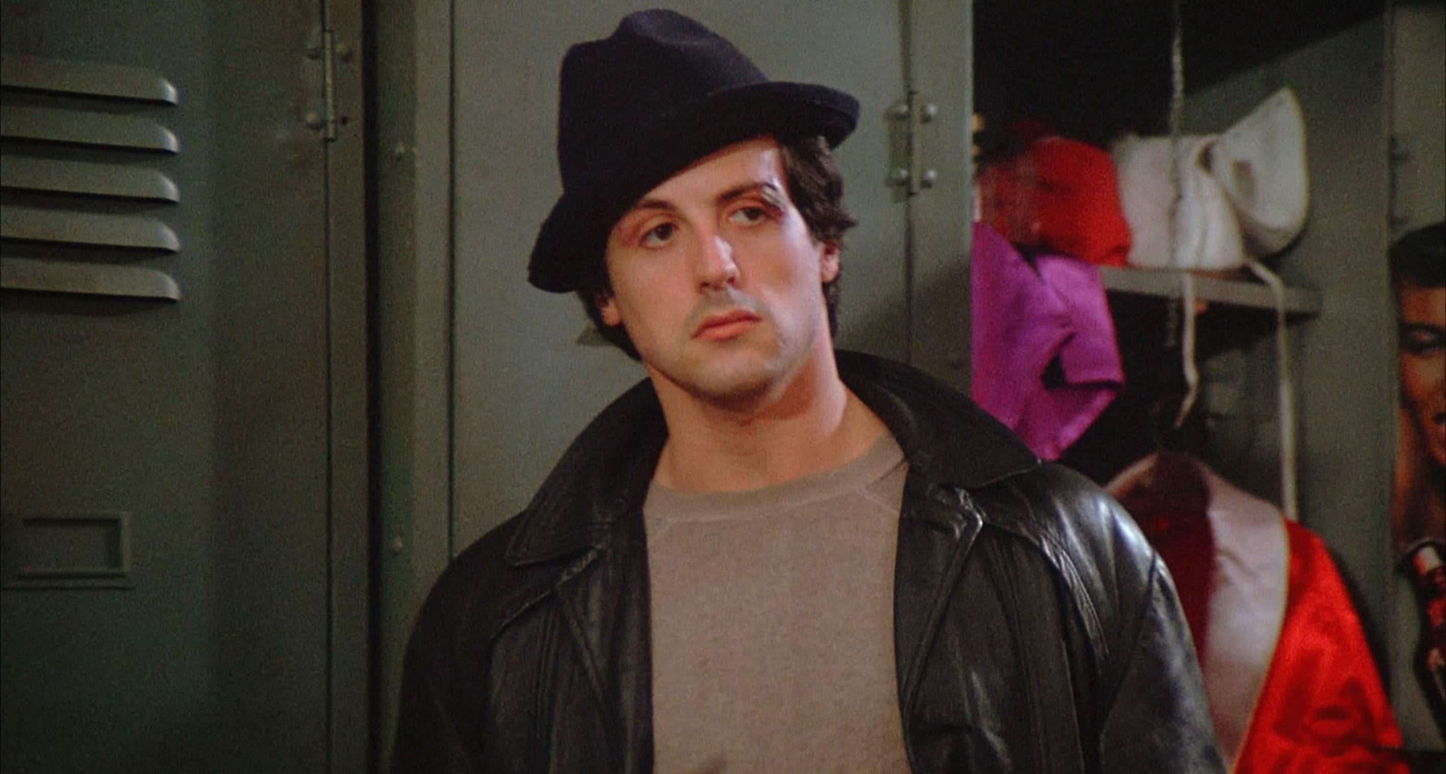 Sylvester Stallone in una scena del film "Rocky"