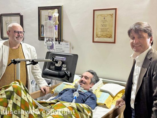 Ronciglione - La visita di Egisto Bianconi in casa di Italo Leali con Carlo Galeotti