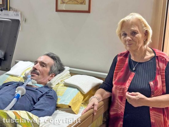 Ronciglione - Italo Leali con la madre Maria Teresa Verdinelli 