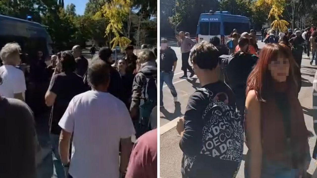 Massa, bus fermati con attivisti: cosa è successo