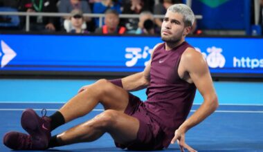 Alcaraz non giocherà all'Atp Shanghai per problemi fisici: l'annuncio sui social | Sky Sport