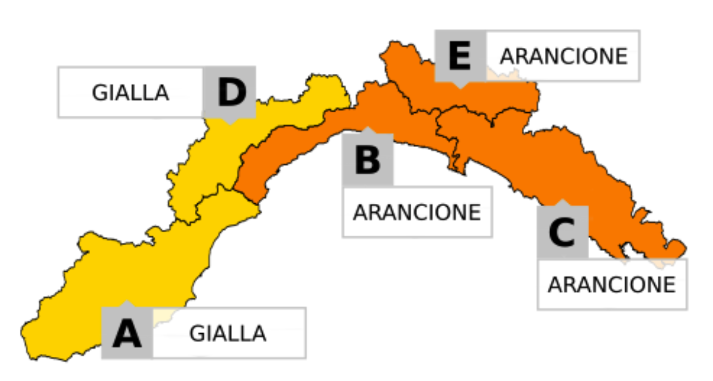 Allerta in Liguria giovedì 23 ottobre-2