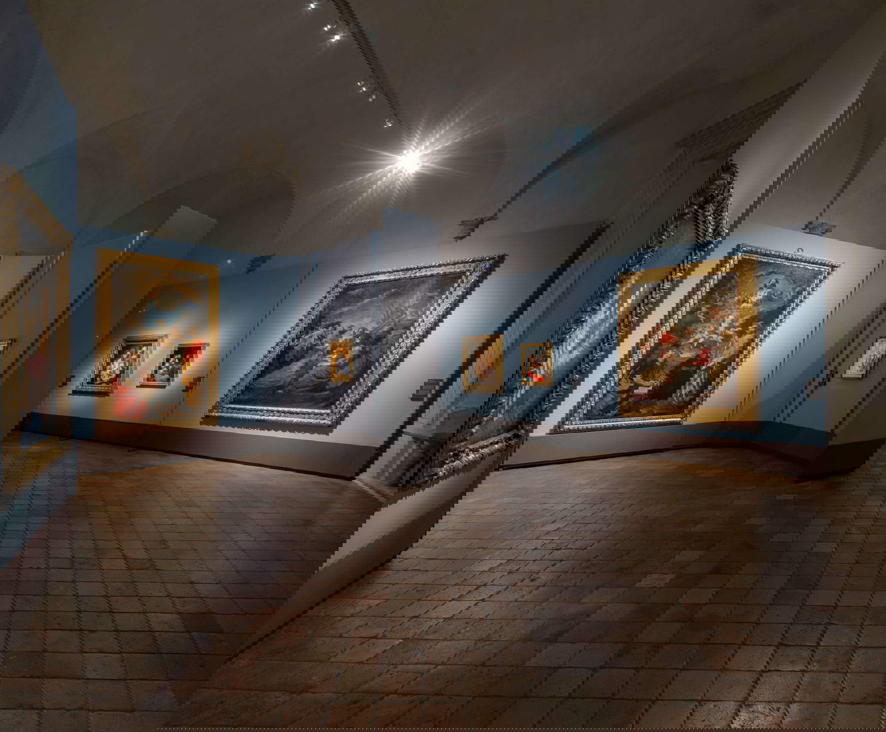 Allestimenti della mostra Simone Cantarini. Un giovane maestro tra Pesaro, Bologna e Roma