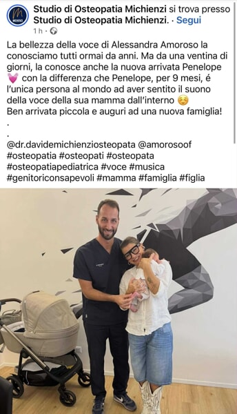 Amoroso da osteopata con figlia (foto dai social dello Studio)-2