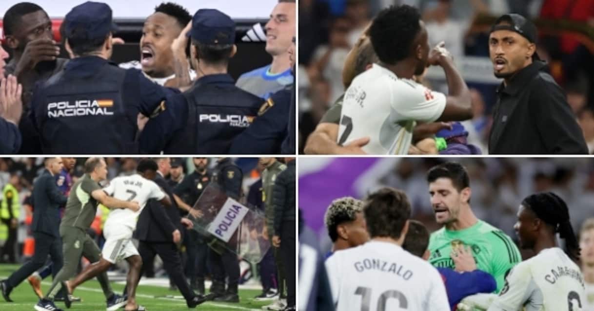 Real Madrid Barcellona, rissa nel finale: la ricostruzione tra un rosso, sei ammoniti e polizia