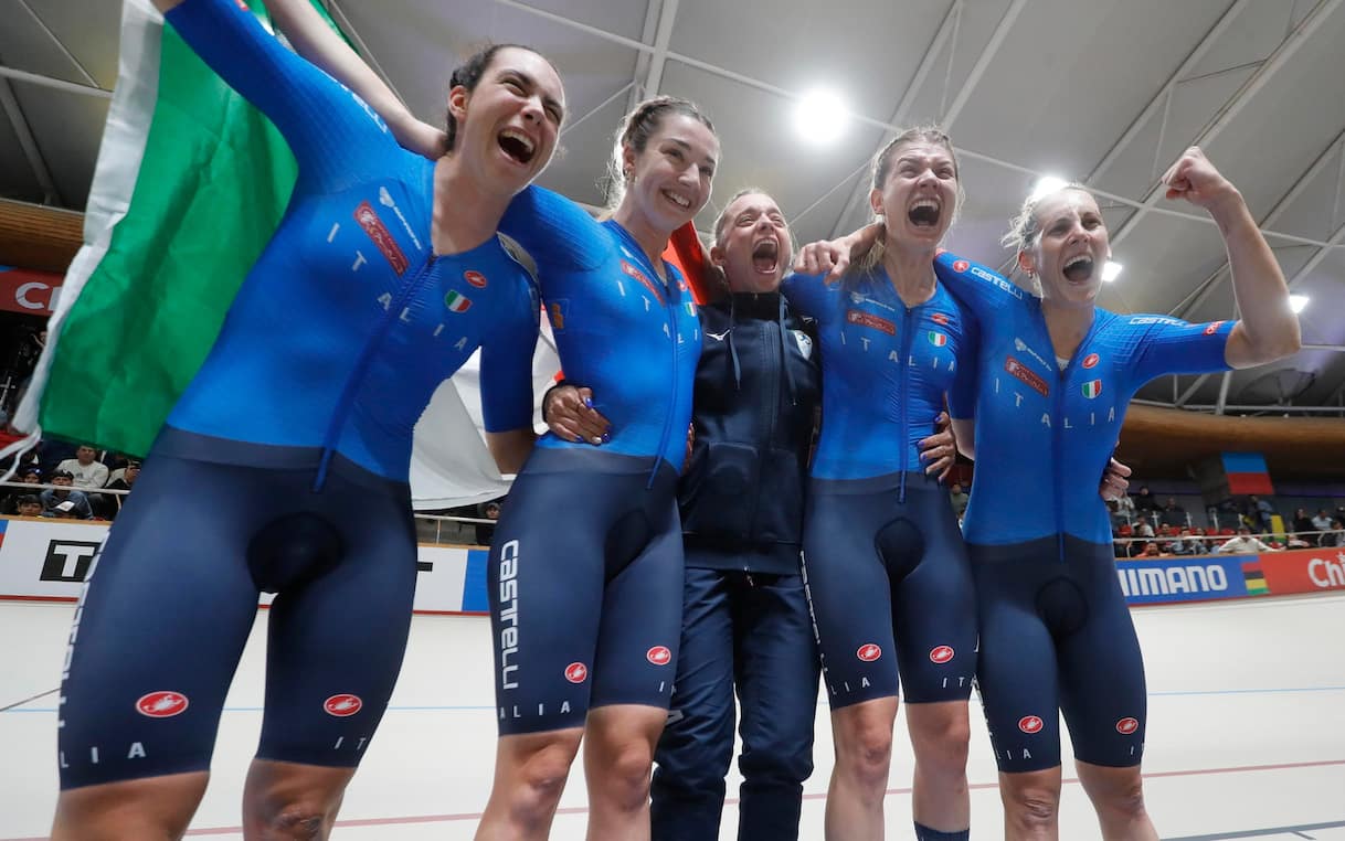 Mondiali ciclismo su pista: oro per le azzurre nell'inseguimento a squadre