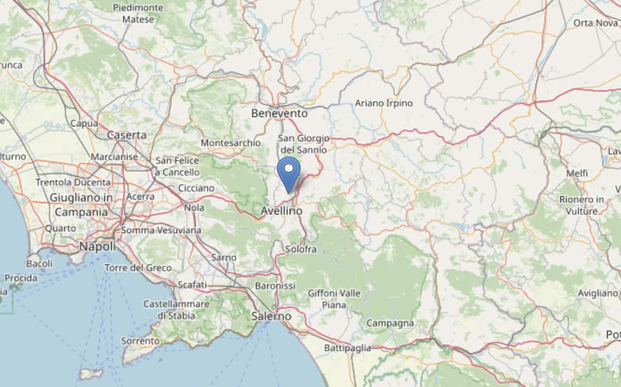 Terremoto ad Avellino, scossa di magnitudo 4 a Montefredane