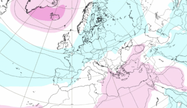 blocco anticiclonico verso la Scandinavia