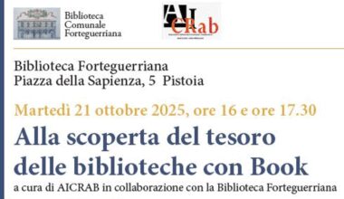 In Biblioteca Forteguerriana, martedì un laboratorio per bimbi alla scoperta dei libri antichi