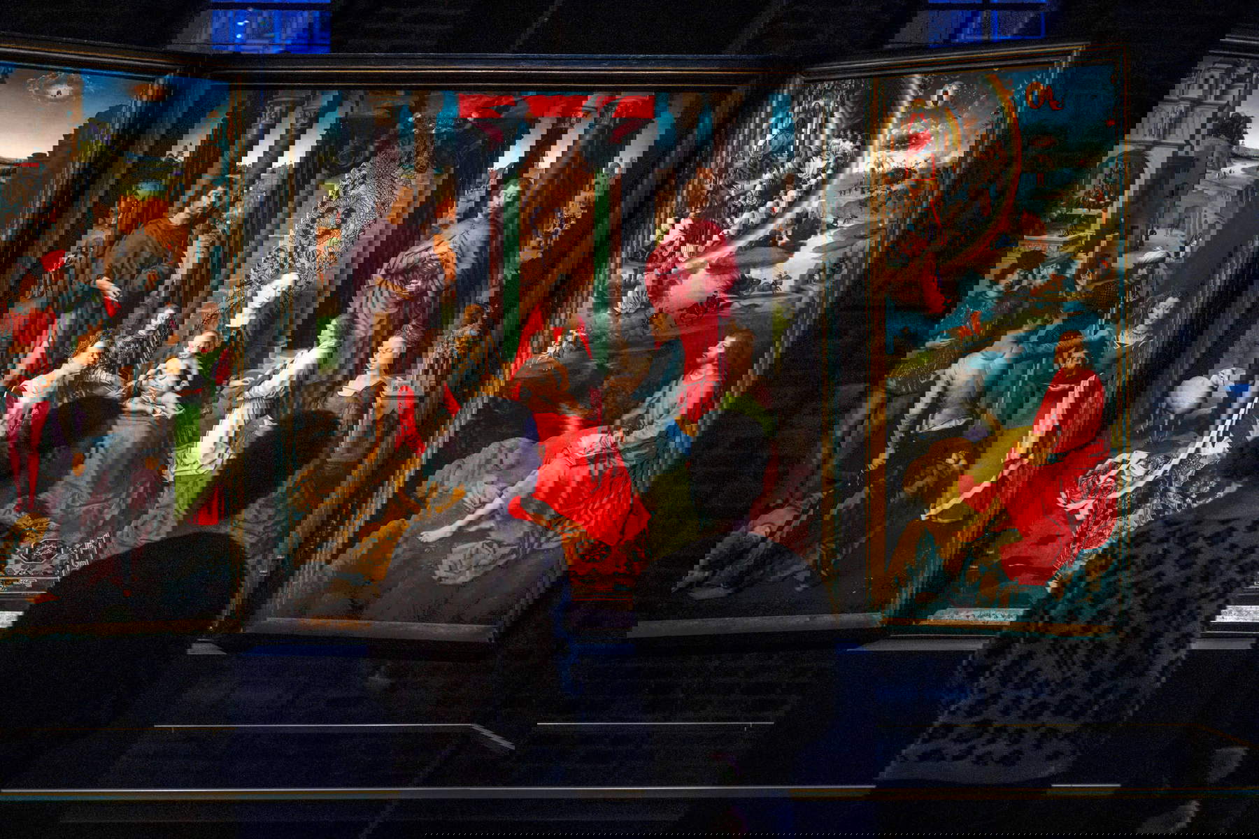 Trittico del Matrimonio mistico di santa Caterina di Hans Memling al Sint-Janshospitaal. Foto: Visit Bruges / Jan Darthet