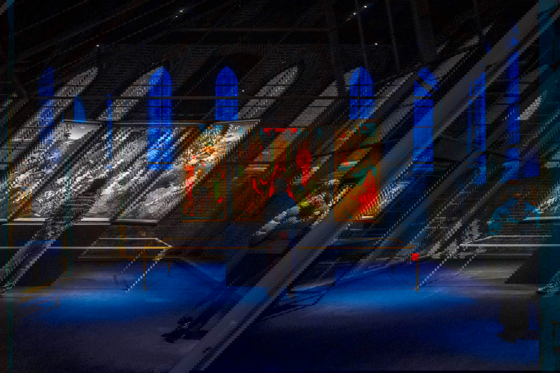 Trittico del Matrimonio mistico di santa Caterina di Hans Memling al Sint-Janshospitaal. Foto: Visit Bruges / Jan Darthet