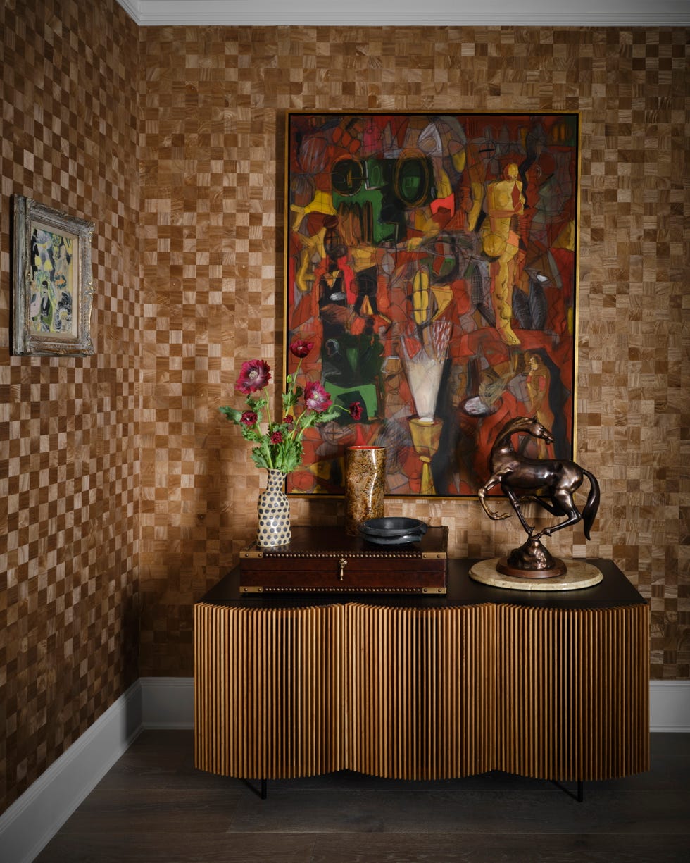 dormitorio en tonos ocres