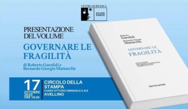 "Governare la fragilità", il 17 ottobre ad Avellino la presentazione del libro di Roberto Garofoli e di Bernardo Giorgio Mattarella