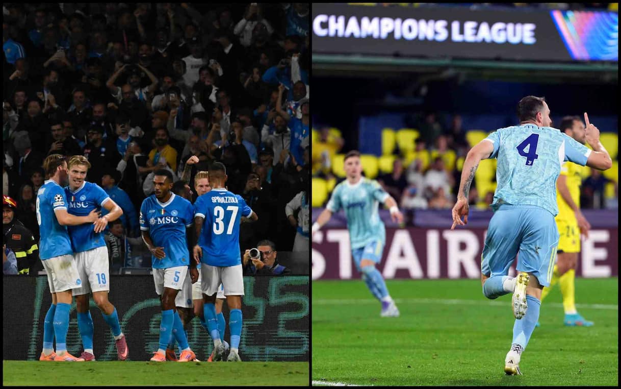 Champions League, risultati di Napoli-Sporting e di Villarreal-Juventus: gol e highlights
