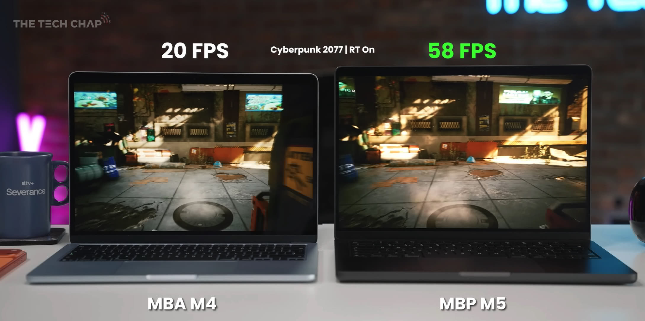 MacBook Pro M5 vs MacBook Air M4, il test con Cyberpunk 2077 - macitynet.it MacBook Pro M5 vs MacBook Air M4, il test con Cyberpunk 2077 - macitynet.it