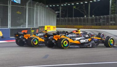 Norris-Piastri, scintille al via nel GP di Singapore 2025: la ricostruzione. FOTO e VIDEO