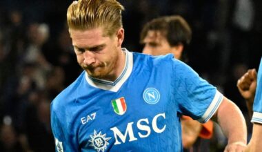 De Bruyne infortunio, quali partite del Napoli salta tra Serie A e Champions