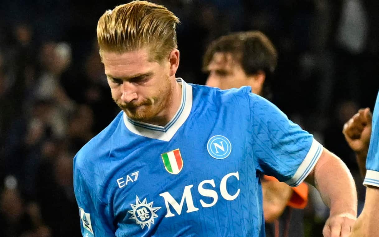 De Bruyne infortunio, quali partite del Napoli salta tra Serie A e Champions