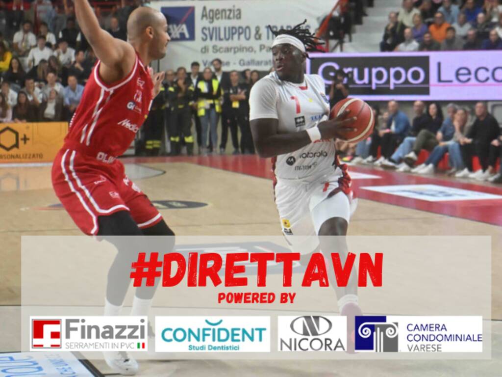 Openjobmetis Varese - Dolomiti Energia Trento, la partita in diretta