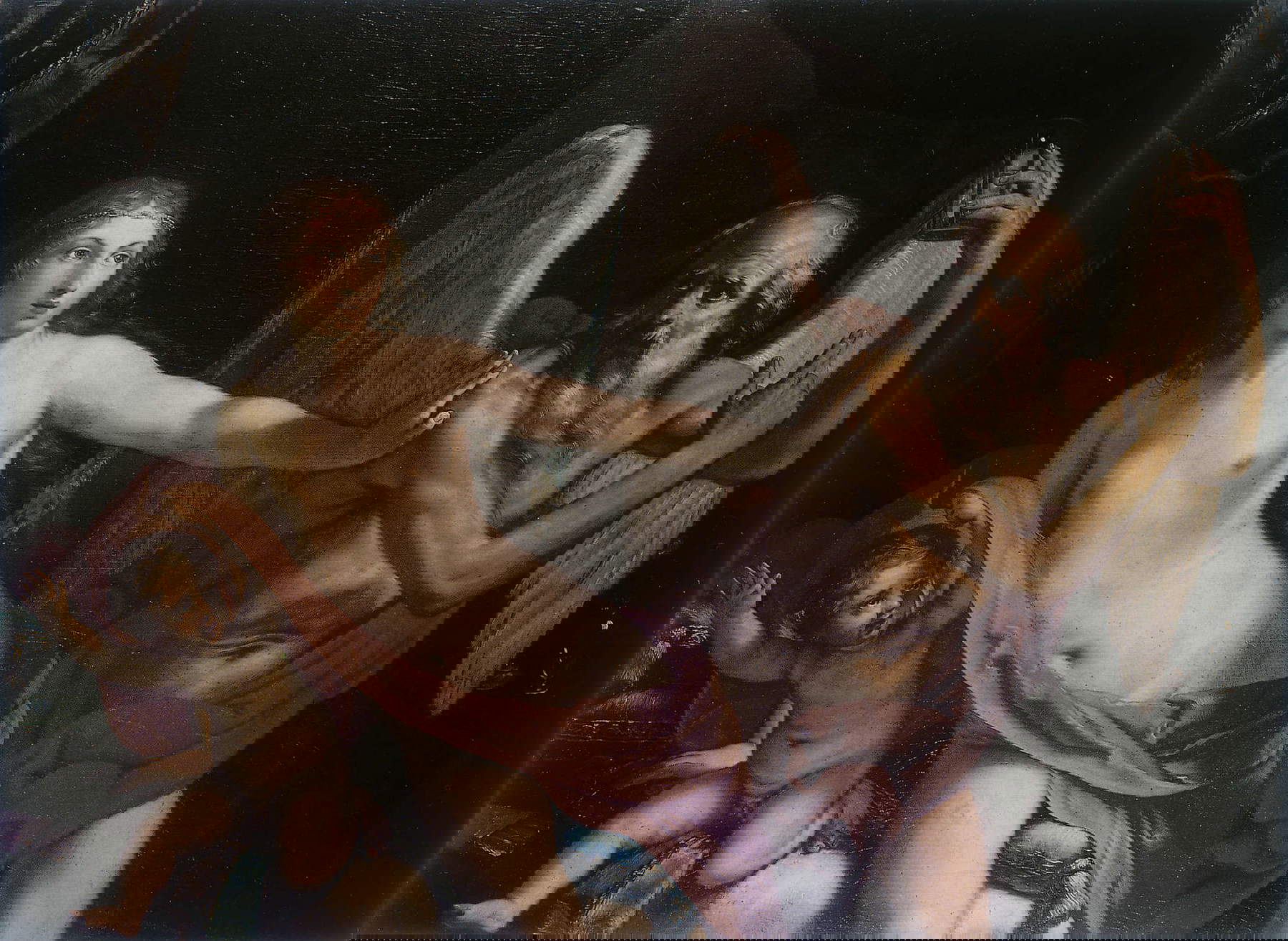 Elisabetta Sirani, La Bellezza scaccia il Tempo (1660 circa; olio su tela, 95 x 160 cm; Collezione privata)