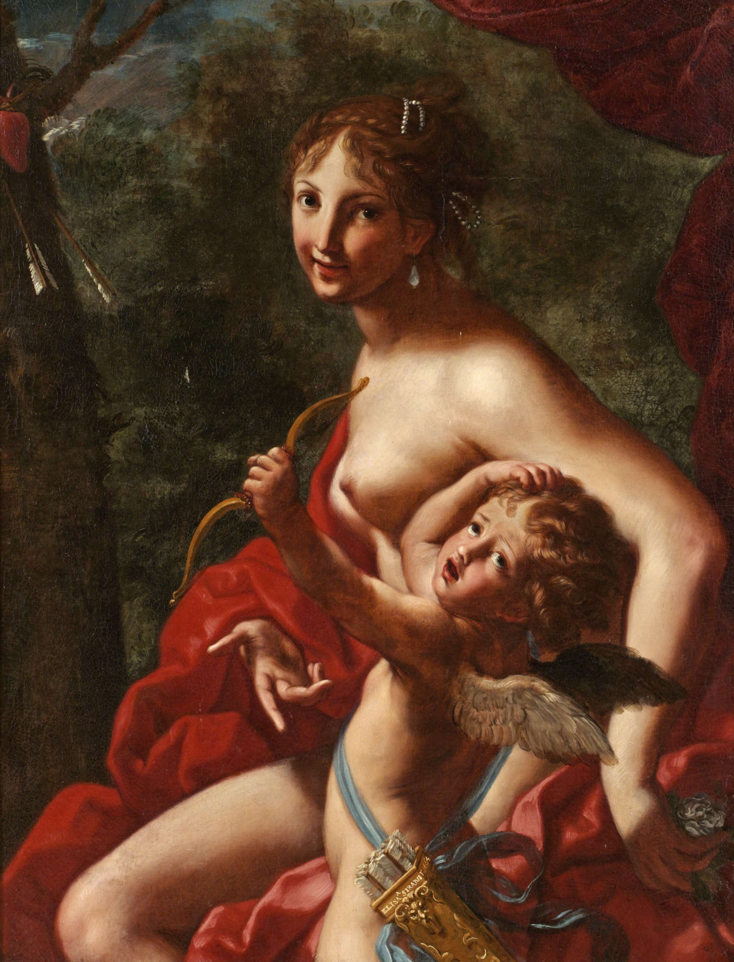 Elisabetta Sirani, Venere che scherza con Amore (1664; olio su tela, 105 x 82 cm; Modena, Collezione privata)