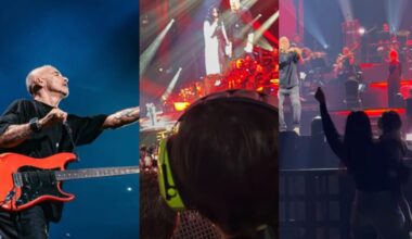 Aurora Ramazzotti al concerto del padre con il figlio Cesare (2 anni). La dedica speciale di nonno Eros, il video emozionante